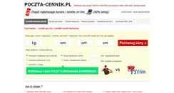 Desktop Screenshot of poczta-cennik.pl