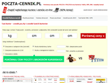 Tablet Screenshot of poczta-cennik.pl